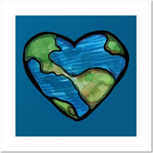 Earth Heart Posters and Art
